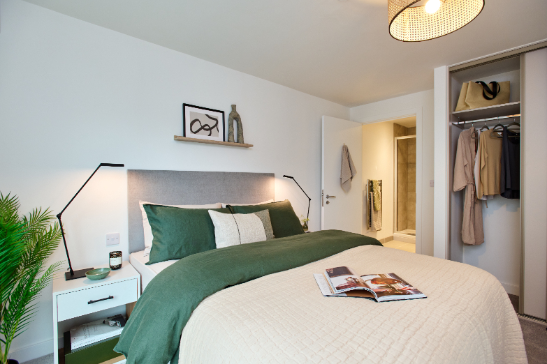 The Holloway two bed apartment bedroom ensuite