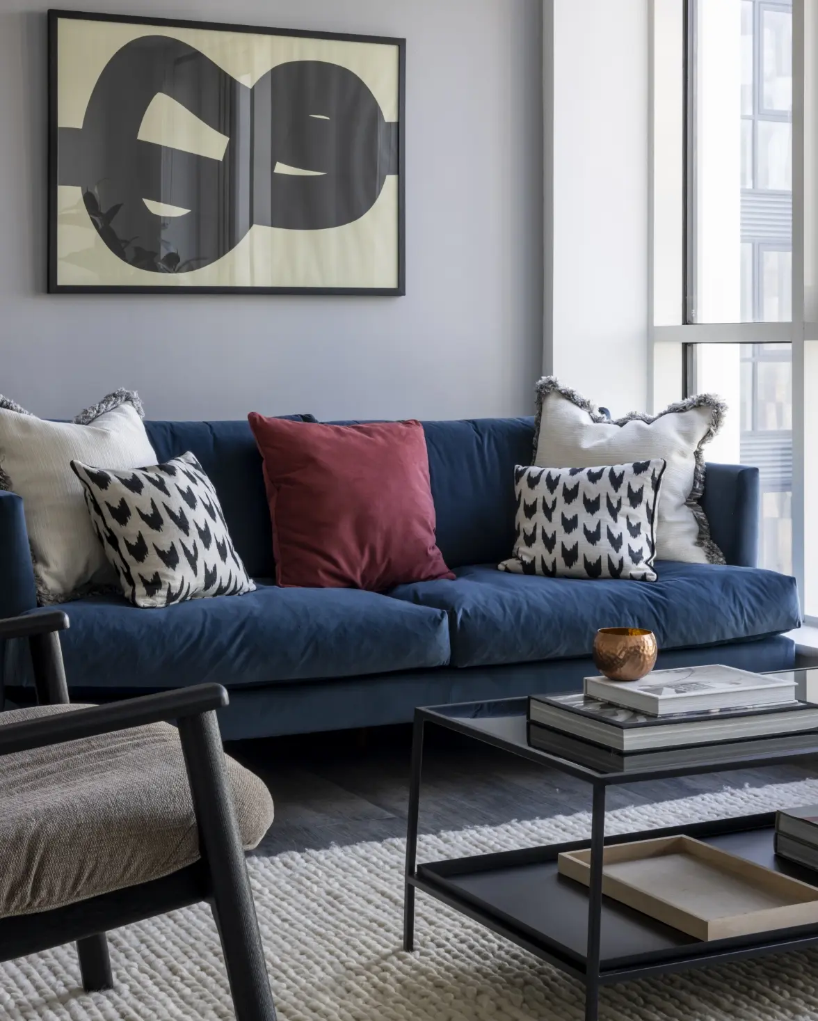 two bed apartment lounge