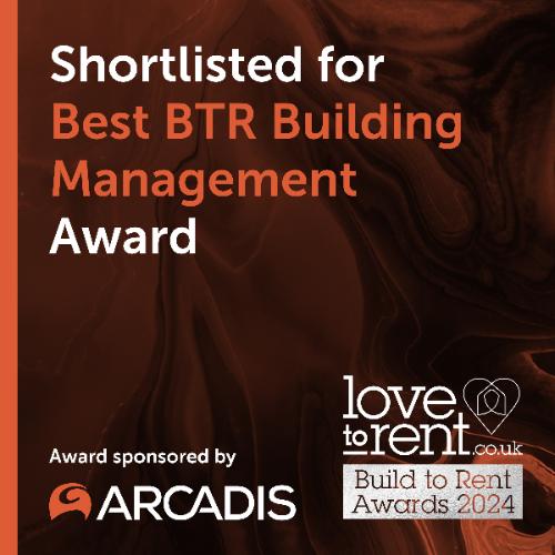 Rent Home. Apo shortlisted | Award for Best Built to Rent Building Management award