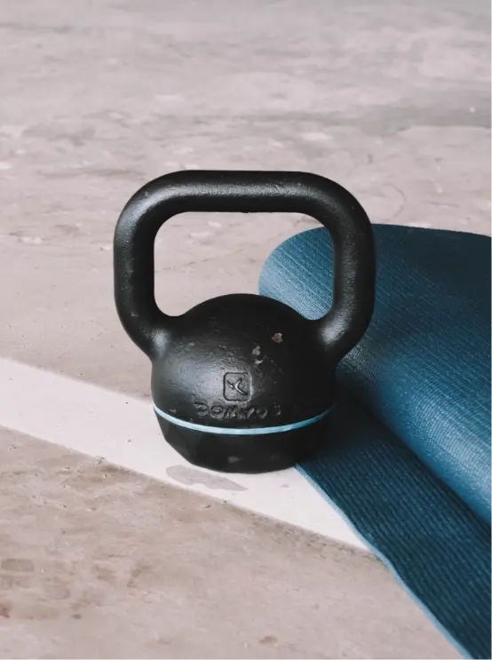 Kettle bell on floor at The Gym Group